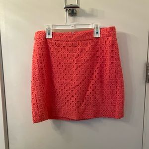 J crew pink eyelet skirt - size 2